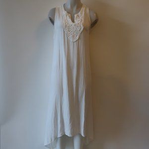 SEE THE SEA WHITE WHITE SWIM COVER-UP S *